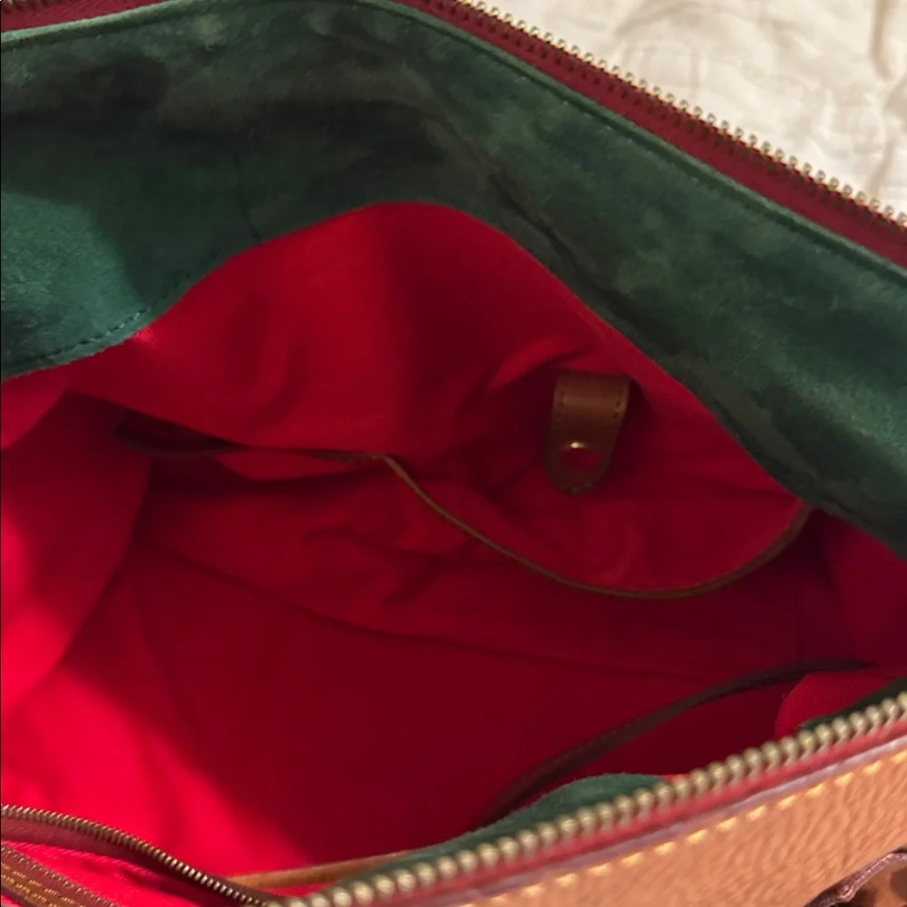 Dooney and Bourke Brown Leather Handbag - Picture 6 of 8